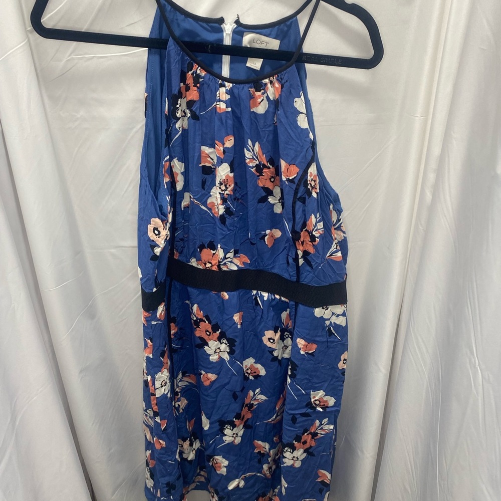 LOFT halter midi dress